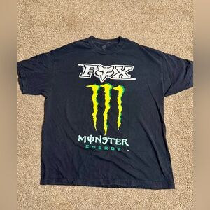 Fox Racing Monster Energy Graphic Tee Black Men’s XL